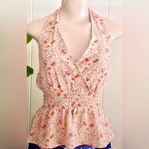 Monteau Floral Halter Top